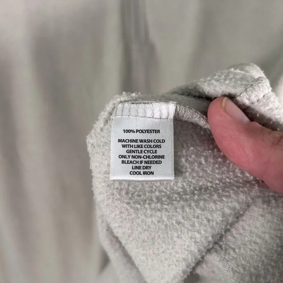 K State Wildcats Sweater Men's Large Grey 1/4 Zip Long Sleeve Mock NeckMV Sport - Picture 6 of 9